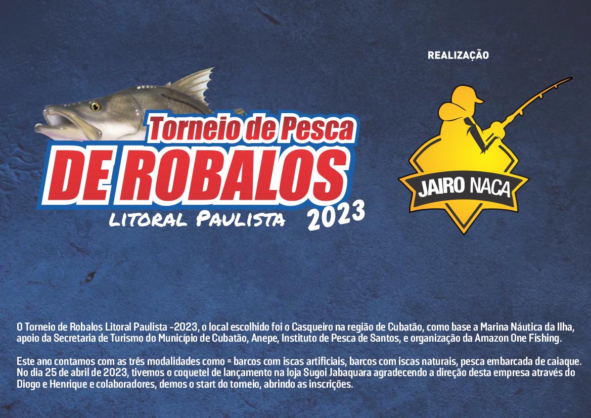 Torneio de Pesca de Robalo - Litoral Paulista - 2023